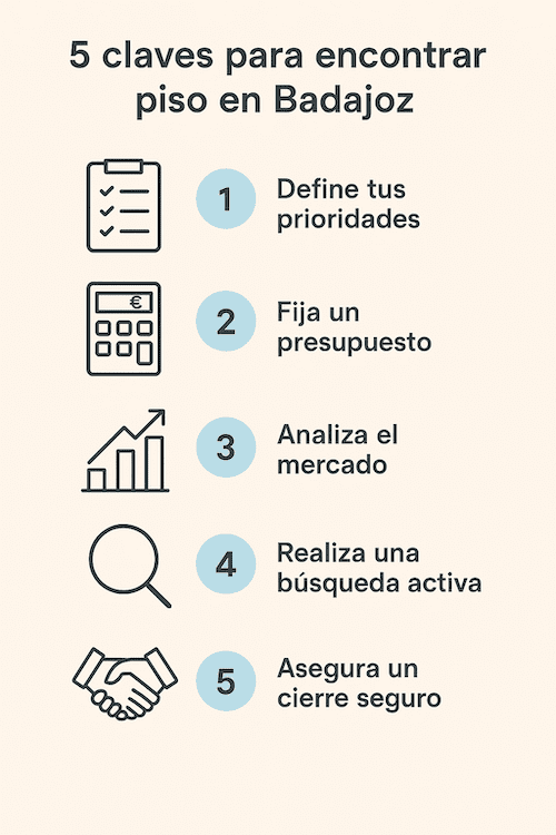 5 claves para encontrar piso en Badajoz de forma rápida y segura