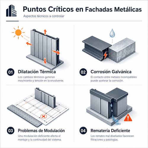 Los 4 Errores Críticos al Instalar Fachadas Metálicas