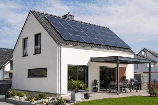 Rehabilitación integral con fachada SATE y autoconsumo solar residencial